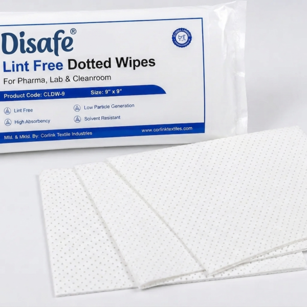 Lint Free Dotted Wipes