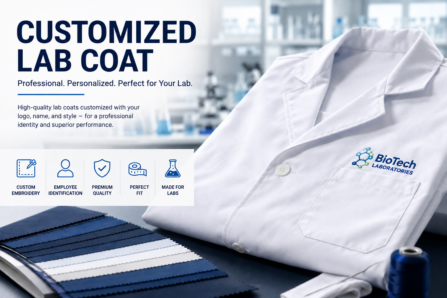 Customised lab coat 
