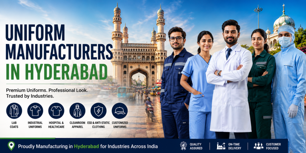 Uniform manufacturers in Hyderabad supplying medical and pharmaceutical workwear