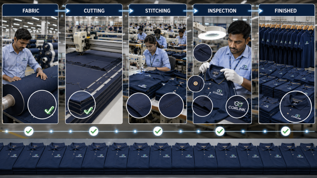 bulk industrial garments manufacturing
